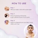 AreoVeda Baby Head-To-Toe Foam Wash With Self-Foaming Pump (500ml) I Tear-Free Baby Wash I 24 Hrs Hydration I pH 5.5 With PENTAVITIN® & Aloe Vera I Safe from Day 1 I Lab Tested, Ecocert Certified, EWG Verified - Image 5