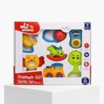 Storio Baby Rattle Gift Set | Newborn Sensory Toys for 0–12 Months | 6 Pc Rattle Set with Teether | Ideal Baby Shower Gift for Boys & Girls | Multicolor - Image 2