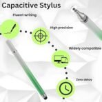2-Way Dual-Sided Stylus Pen for All Touch Screen Devices Android Mobile Phones Tablets Pads Smartphones - Green Gradient [AA1102/244] - Image 4
