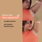 Carmesi Glow Revive Underarm Roll On Deodorant for Women | Brightens Skin, Reduces Pigmentation, Controls Odour | Rice Water, Vitamin E, 2% w/w Salicylic Acid & AHAs | 90% Natural | No Alcohol & Aluminium | 50 ml(AA1103/100) - Image 2