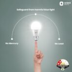 Orient Electric 15W High Glow LED bulb| 180-degree wide beam angle| Voltage surge protection up to 4 kV| 6500K, Cool White| B22d base| Made in India| Pack of 1(AA1103/35) - Image 5