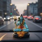 Shiva Statue for Car Dashboard & Home Decor | 3.5 Inch Resin Shiv Ji Idol for Pooja Room, Living Room, Office, Spiritual Showpiece & Gift (7x5x9 cm)(AA1103/117) - Image 5