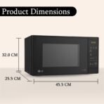 LG 20 L Grill Microwave Oven (MH2044DB, Black, Quartz Heater, I-Wave Technology, Indian Cuisine, Auto Cook Menu, Steam Clean, Anti-Bacterial Cavity & Health plus Menu)(AA1103/21) - Image 2