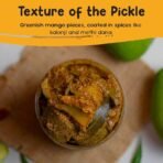 FarmDidi Mango Pickle 325g | Homemade Traditional Indian Achar | Less Oil Aam ka achar home made Pickle in fresh | Dry Sukha Aam Ka Achaar made with Organic Methods & Preservative free (AA1104/261) - Image 2