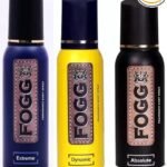 FOGG DEO COMBO PACK (ABSOLUTE + DYNAMIC + EXTREME) 150ML EACH Deodorant Spray - For Men & Women (450 ml, Pack of 3)