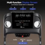 PowerMax Fitness TDA-96 4HP Auto Incline Treadmill for Home Use | 110KG User Wt. | Bluetooth for Music & Tracking App | 12 Pre-Set Program | Heart Rate Sensors & Hydraulic Folding, LED Display[aa1098/107] - Image 3