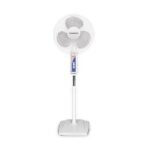Crompton Wave Plus 400 mm High Speed Pedestal Fan | Adjustable Height | Smooth Oscillation | Superior Air Delivery | 2 Year Warranty | White