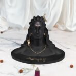 Adiyogi Shiva Resin Statue for 3 Inch Car Dashboard & Home Decor | Lord Shiva Idol with Gold Accents | Spiritual Decorative Showpiece, Matte Black Finish 3 Inch(AA1103/88) - Image 5