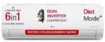LG 1.5 Ton 3 Star DUAL Inverter Split AC (Copper, AI Convertible 6-in-1, VIRAAT Mode, Diet Mode+, Faster Cooling & Energy Saving, HD Filter with Anti-Virus Protection, US-Q18JNXE, White) [AA1096/10] - Image 5