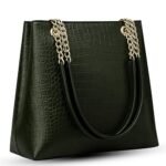 Women’s Large Capacity Tote Bag | Premium Croco Pattern Big Purse & Shoulder Handbag for Ladies | Fashionable, Durable & Spacious Bag for Office, Work, Shopping, Travel (AA1104/213)