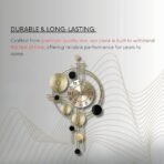 Metal Wall Hanging Floral Handmade Sweep Machine Silent Analog Wall Clock Watch Multicolor for Bedroom/Drawing Room/Hall/Dining Room (30X16 Inch) - Image 4