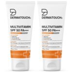 DERMATOUCH Multivitamin SPF 50 PA+++ Sunscreen Gel | UVA-UVB Protection | Zero White Cast | Unisex | 30g[AA1097/76] - Image 2