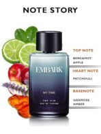 EMBARK My Time for Him, Perfume for Men - 100ml | Premium Eau de Parfum | Ambery and Chypre Fragrance,Liquid (AA1104/191) - Image 4