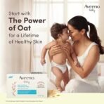 Aveeno Baby Daily Moisture Cleansing Bar 75g | With natural Oatmeal, Glycerin and Shea Butter | Co-created with Pediatricians and Dermatologists for newborn sensitive skin | pH balanced, free of soap, parabens sulfates and phthalates (AA1104/42) - Image 4