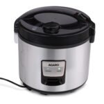 AGARO Regency Electric Rice Cooker, 5L Ceramic Coated Inner Bowl, Cooks up to 1.5Kgs (approx.10 cups) raw rice, 700 W, Easy Grip handle, Automatic Cooking, Keep Warm Function, Multipurpose Cooking[AA1097/82]