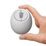 Portronics ToadPlay Golf Mini Wireless Bluetooth Mouse with Dual Wireless Connectivity (BT + 2.4 GHz), Rechargeable Battery, Noise-Free Clicking, Multi-Device Pair, Adjust Sensitivity (White) (AA1102/72)