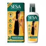 SESA Ayurvedic Hair Oil With Bhringraj & 17 Rare Herbs With Coconut Oil and 4 Nourishing For Hair Growth Help Control Hair Fall with Easy Applicator For Women and Men (200 ml)