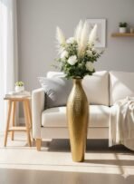 Metal Flower Vase for Home Decor Office Living Room Corner Decoration- 24 inches[AA1100/119]