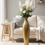 Metal Flower Vase for Home Decor Office Living Room Corner Decoration- 24 inches[AA1100/119]
