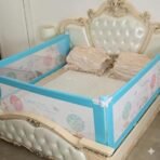 SAFE-O-KID® Barricade Designer Bed Rail Guard with 1 Year Manufacturer Warranty, Blue (6FT/183CM), Pack of 3 (AA1102/90)