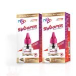 Nippo Swooper Liquid Vaporizer I Mosquito Repellent Pack of 2(45ml) with 4 AAA Batteries Free I Sandalwood Fragrance I Japanese MFT Formula I Kills Dengue, Malaria & Chikungunya Mosquitoes(AA1103/42)