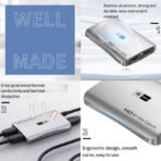 ETZIN Audio Video Capture Cards 1080p 60fps, 4k HDMI Capture Card, USB 3.0 Game Capture Card for Live Streaming Video Conferencing Teaching 3ds PS4 PS5 PC Xbox One Camera OBS (EPL-1022HVC) [AA1102/228] - Image 2