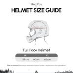 HEADFOX N2F Sharp Full Face Bluetooth Helmets for Bike | Waterproof Smart Helmet for Man & Women | ISI Certified | Built-in Bluetooth | Gloss Finish (AA1104/128) - Image 3
