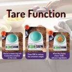 ATOM ALISTON K1 Series Digital Kitchen Weighing Scale 10 kg, Electronic Weight Machine with LCD Display for Baking, Cooking, Food & Diet, SF-400/A121. 6Months Warranty (Colour May Vary)(AA1103/31) - Image 2