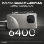 iQOO Neo 10R 5G (Moonknight Titanium, 12GB RAM, 256GB Storage) | Snapdragon 8s Gen 3 Processor | India's Slimmest 6400mAh Battery Smartphone | Segment's Most Stable 90FPS for 5 Hours (AA1104/106) - Image 3