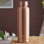 Lifelong 900 ml Copper Water Bottle | Natural alkaline water | Leakproof & Lightweight Design Boosts Immunity | Anti-Bacterial, BPA Free, Odour-Free with Secure Cap for School, Travel, Gym & Work (AA1104/159)