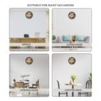 Amazon Brand - Solimo 12-inch Plastic & Glass Analog Wall Clock - Classic Roulette (Silent Movement, Black Frame)(AA1103/170) - Image 5