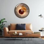 TEKCOOL Wall Clock 12" Silent Quartz Decorative Wall Clock Non-Ticking Classic Digital Clock Battery Operated Round Easy to Read Handheld Complete Home/Kitchen/Bedroom(419)'(AA1103/175) - Image 4