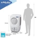 Bajaj PX25 Torque Personal Air Cooler 24L For Home | Cooler For Room | Inverter Compatible | 16Ft Powerful Air Throw | High Speed Fan | 1 Year Warranty【White】 - Image 5