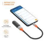 Amazon Basics USB Type C to USB 3.0 OTG Cable/Adapter/Connector, Fast Charging/Data Transfer, Speed Upto 4.8 GBPS, Compatible with MacBook Air/Pro, 11/12.9 iPad Pro, 10.9 iPad Air 4, Android Phones [AA1102/236] - Image 2