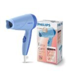 Philips India's No.1 Hair Styling Brand -Hair Dryer 1000W |Blow Dry for Men & Women | 2 Heat Settings| ThermoProtect tech |Travel-Friendly, Quick Dry, Frizz Control | For Indian Hair | HP8100/60 Blue (AA1104/58)