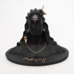 Adiyogi Shiva Resin Statue for 3 Inch Car Dashboard & Home Decor | Lord Shiva Idol with Gold Accents | Spiritual Decorative Showpiece, Matte Black Finish 3 Inch(AA1103/88) - Image 3