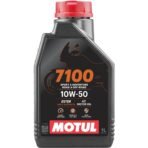 Motul 7100 4T API SN Fully Synthetic Ester Petrol Engine Oil for Bikes, 10W50 - 1L