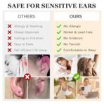 SANNIDHI® 5 Pairs Earrings Set for Women Girls Stylish Hypoallergenic Surgical Flat Back Stud Earring Stainless Steel Cartilage Earrings Combo for Multiple Piercing - Image 3