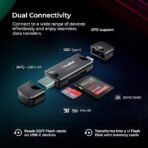 Digitek (DCR-007) USB-A 3.0 & Type C High-Speed Multi-Card Reader Supports All Standard SD/SDHC/SDXC and Micro SD/SDHC/SDXC Cards - Image 2
