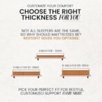 RESTOFIT Orthopedic Dual Comfort King Size Mattress 78x72x4 Inches | Medium Firm 4-Inch HR Foam Mattress for Back Support | Premium Cotton | 7-Year Warranty | Vacuum Packed Roll | Sleep Well Comfort - Image 5