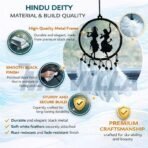 M H Villa Radha-Krishna Dream Catcher for Rearview Charm, Spiritual Car Decoration Items Interior Accent, Elegant Car Hanging Accessories Interior for Positive Vibes, Stylish Car Mirror Hanging Gift - Image 5