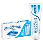 Sensodyne Toothpaste Fresh Gel | Daily Sensitivity Relief Tooth Paste Combo Pack - 250gm (125gm x 2) | Dentist Recommended | Everyday Use Paste, Fresh Breath, Fights Tooth Decay, Maintain Healthy Gums [AA1102/154]
