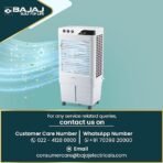 Bajaj DMH90 Neo 90L Desert Air Cooler | Powerful 90ft Air Throw for Large Rooms | Big Ice Chamber & High-Speed Cooling | Inverter Compatible | 1 Year Warranty【White】 - Image 5