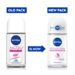 NIVEA Natural Glow Smooth Skin Deodorant Underarm Roll On For Women|Vitamin C,Vitamin E,Avocado Oil And Licorice Extract|72 H Even Toned,Smooth & Bright Underarms|0% Alcohol And Dermat Approved|50 Ml - Image 2