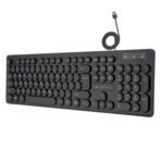 ZEBRONICS K24 Wired USB Keyboard, 104 Keys, Long Life 8 Million Keystrokes, Silent & Comfortable Use, Slim Design, Retractable Stand, 1.5 Meter Textured Cable, UV Coated keycaps [AA1102/137]