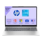 HP 15 Consumer Series Laptop, Intel Core i3-1315U (13th Gen) 12GB DDR4 RAM,512GB NVMe SSD/ 15.6'' FHD Anti-Glare, Micro-Edge, Win11, M365 Basic(1yr)* Office24, Silver,1.59kg, FHD Camera with Shutter