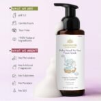 AreoVeda Baby Head-To-Toe Foam Wash With Self-Foaming Pump (500ml) I Tear-Free Baby Wash I 24 Hrs Hydration I pH 5.5 With PENTAVITIN® & Aloe Vera I Safe from Day 1 I Lab Tested, Ecocert Certified, EWG Verified - Image 4