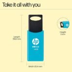 HP 712w (64GB & 128GB) USB 3.2 Flash Drive- Blue  (AA1102) - Image 4