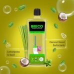 Beco Natural Disinfectant Surface & Floor Cleaning Liquid | 5 Litre | Non Toxic Germ Kill Formula | Lemongrass & Basil Freshness | Safer than Phenyl | Kids Safe & Pet Friendly Floor Cleaner Liquid[AA1100/26] - Image 2