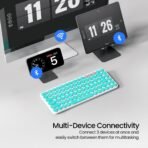 Portronics Bubble 2.0 Wireless Keyboard with Bluetooth + 2.4 GHz Receiver, Connect 3 Devices, Compact TKL Size, 10m Working Range, Function Shortcut Keys, for Laptop, PC, Smartphone (AA1102/77) - Image 3